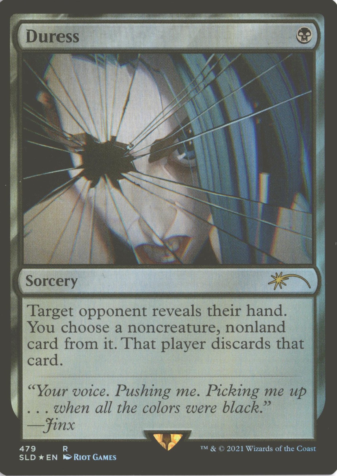 MTG Duress (479) Foil R Secret Lair: Arcane League Of Legends Riot Games NM