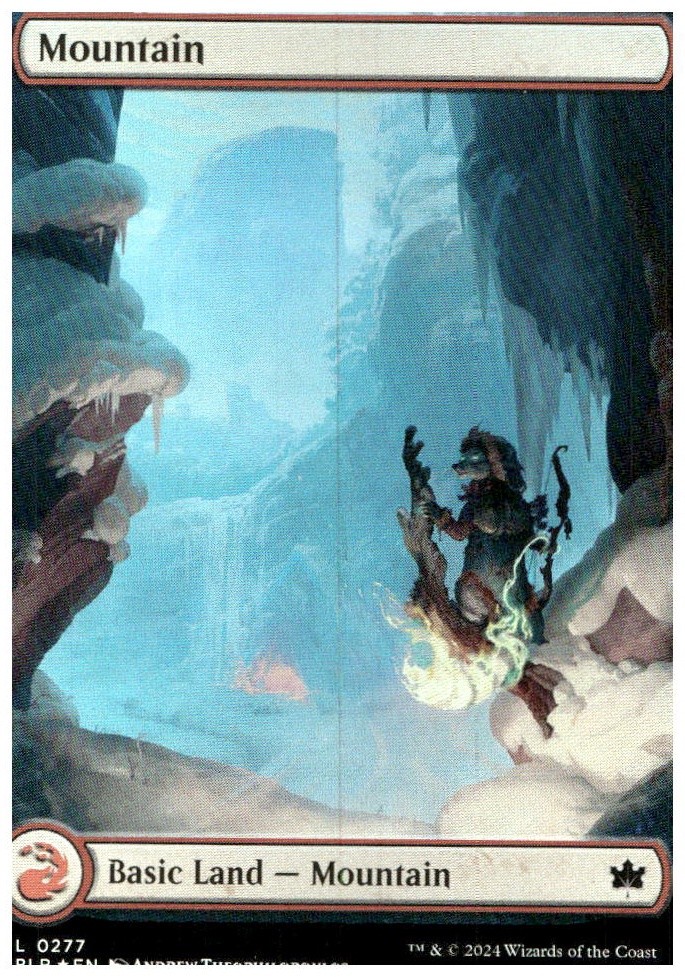 Bloomburrow #277 Mountain (0277) Foil