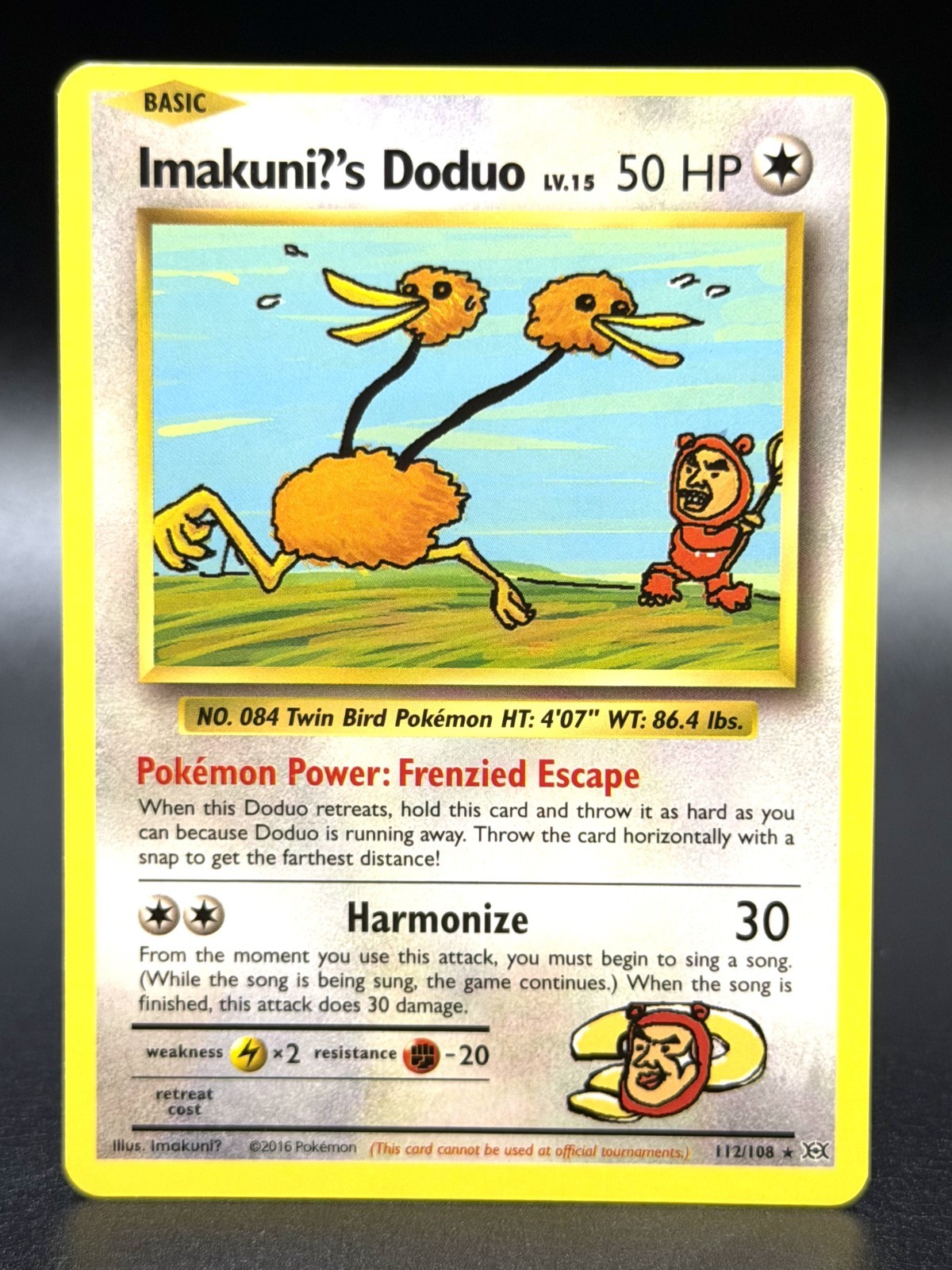 Imakuni?’s Doduo 112/108 Secret Rare XY – Evolutions Pokemon TCG – NM