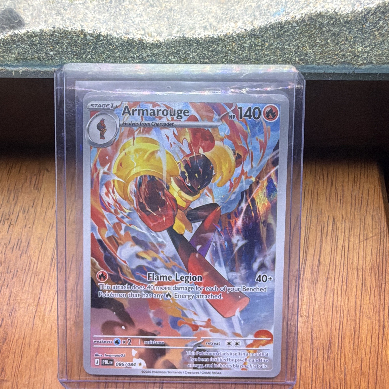 The Pokémon Company Pokémon TCG Armarouge 086/084 IR Full Art Holo Eng