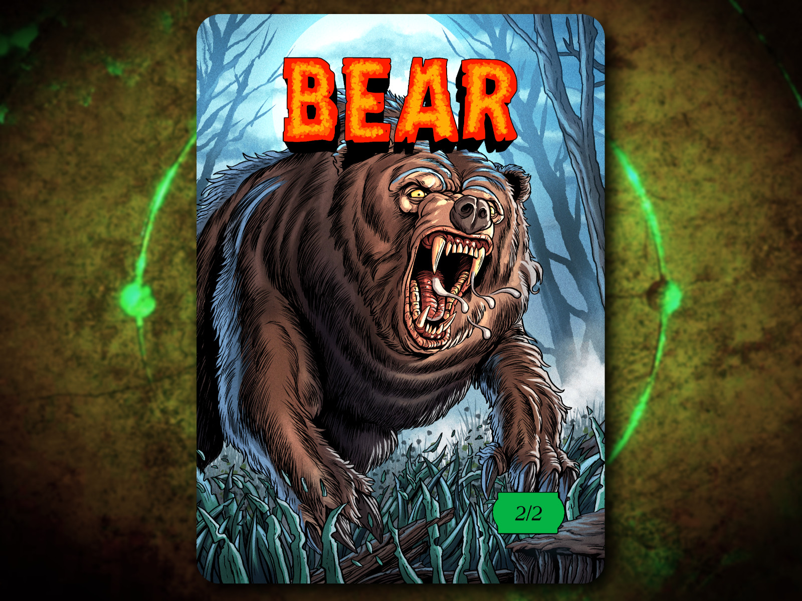 Bear 2/2 Full Art Token [by Darkside Tokens] Magic the Gathering MTG!