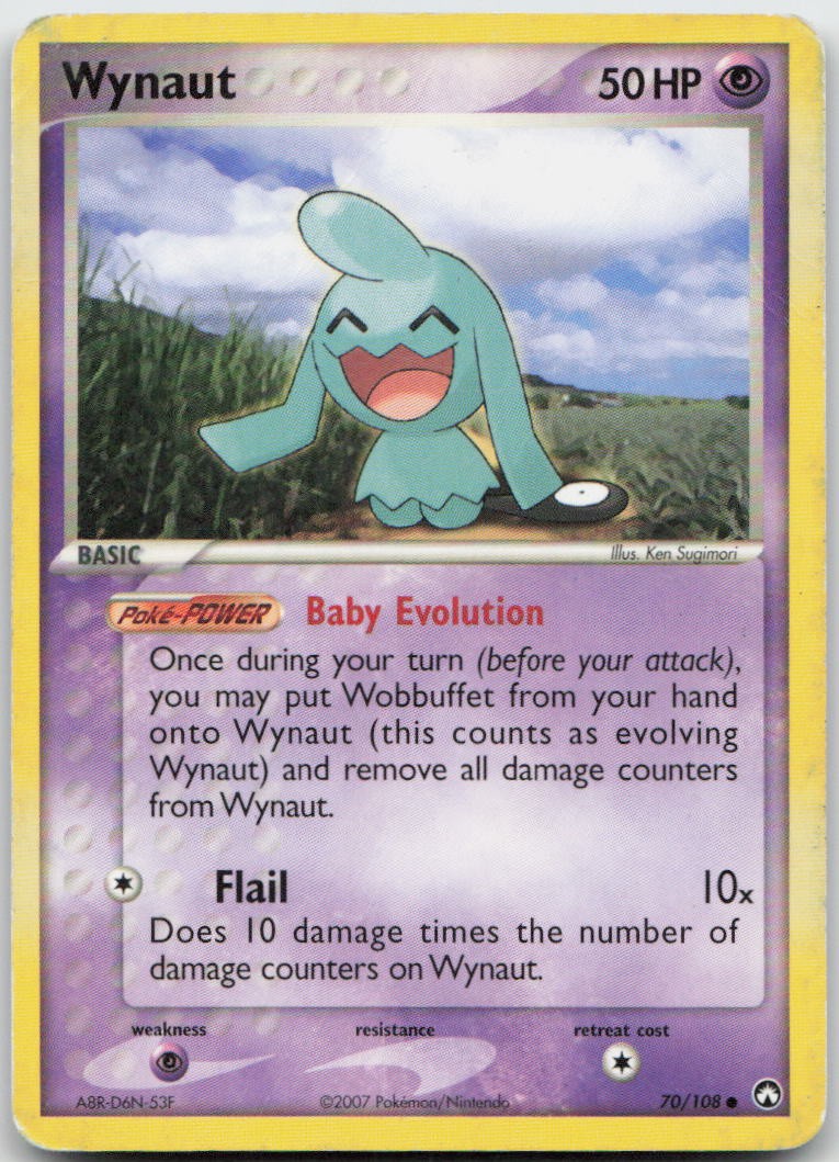 Wynaut 70/108 Common Power Keepers Pokemon TCG HP