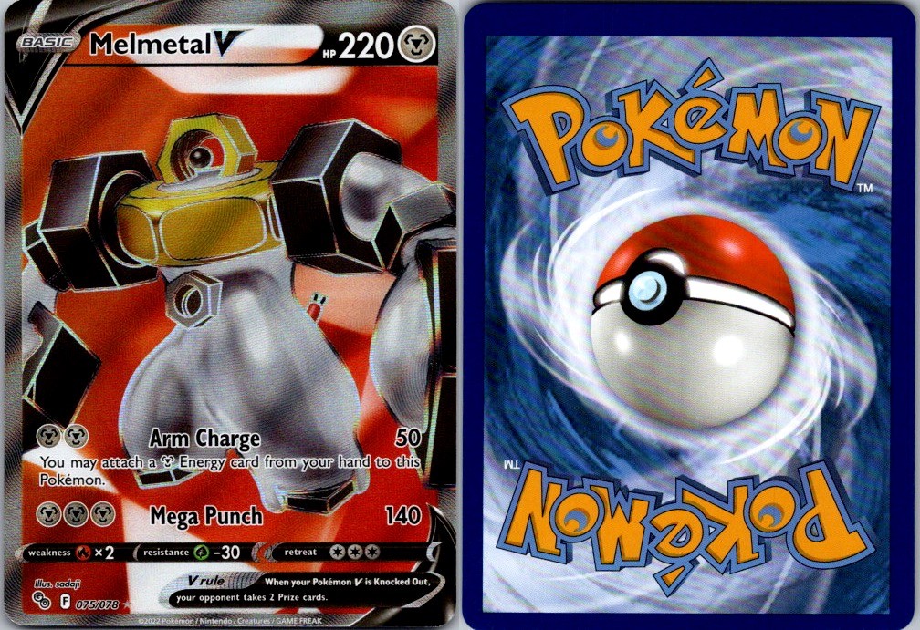 Melmetal V (Full Art) Holo Ultra Rare Pokemon GO sadaji NM