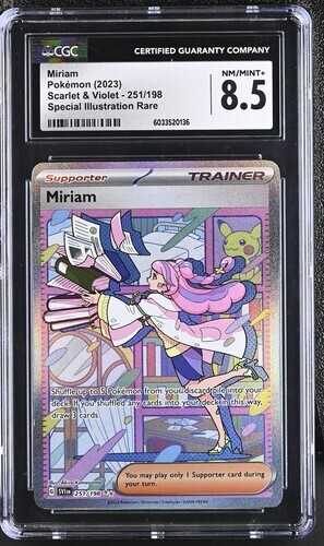 CGC 8.5 MIRIAM 251 SPECIAL ILLUSTRATION RARE SCARLET & VIOLET SIR POKEMON