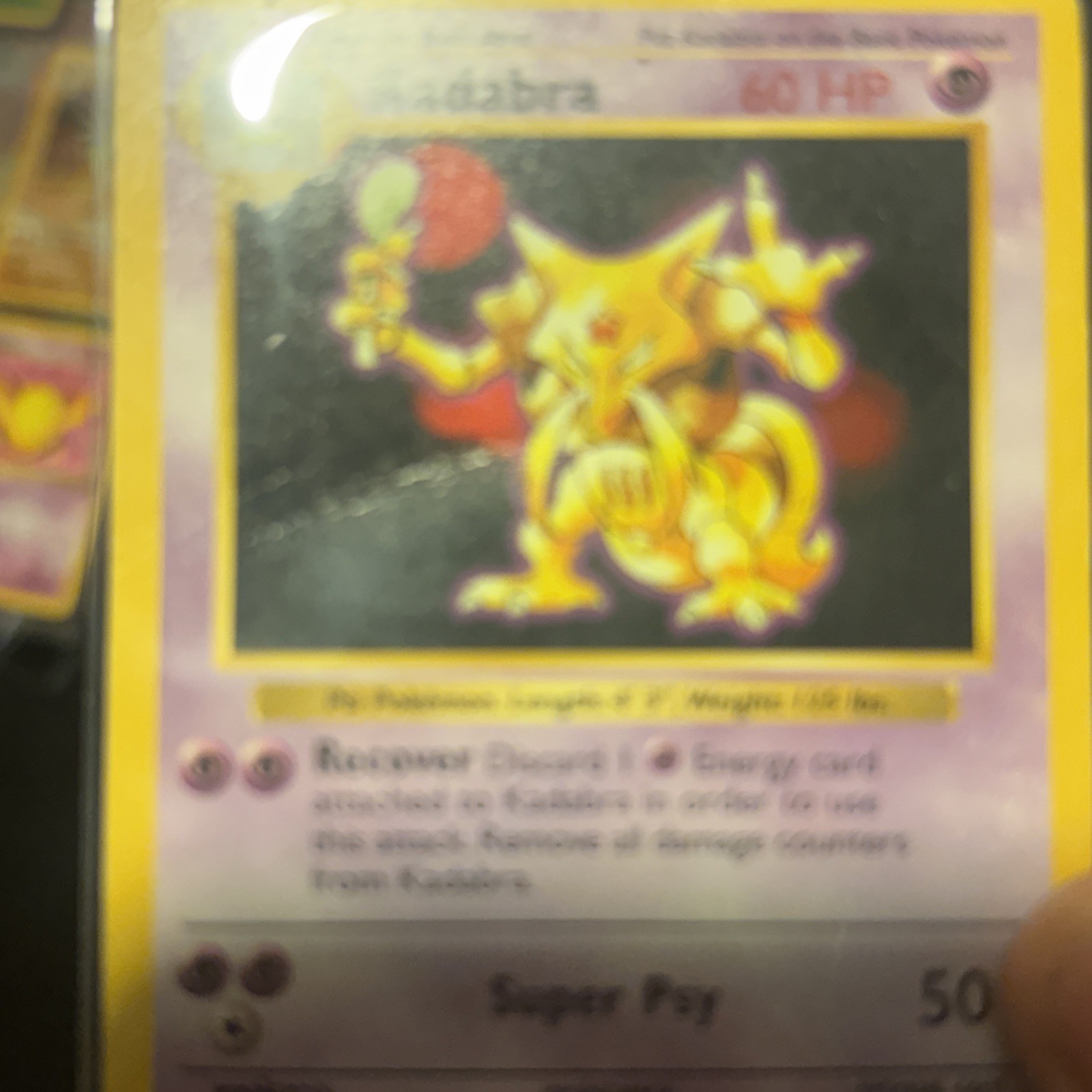 Kadabra 032/102 Base Set (Shadowless) Regular Pokémon