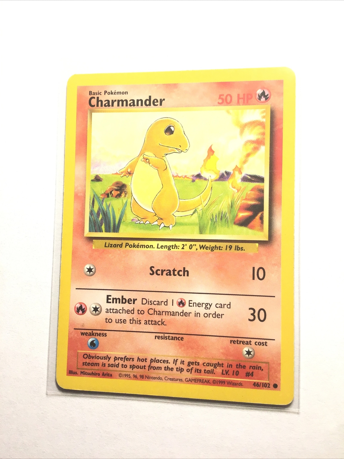 CHARMANDER – 46/102 – Base Set – Pokemon Card – PL