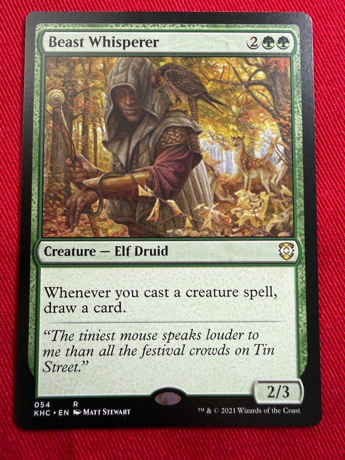 Beast Whisperer KHC 054, Near Mint, MTG, Commander: Kaldheim