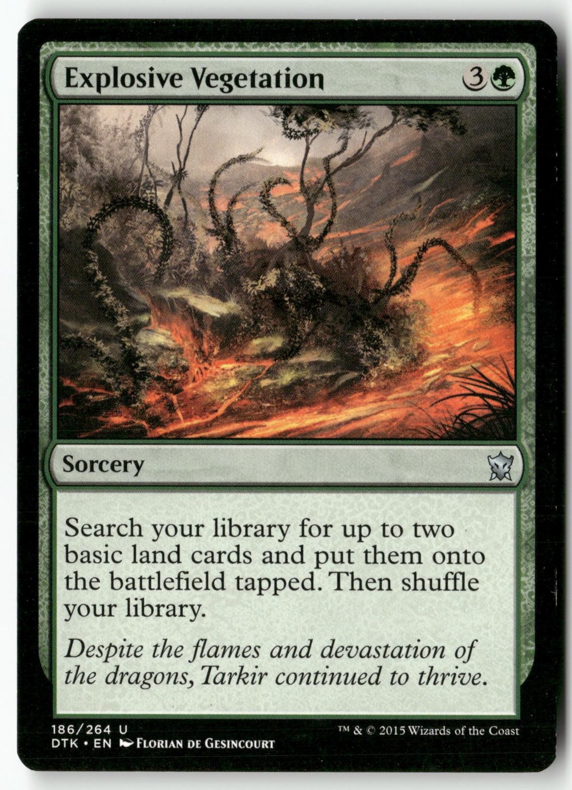 Explosive Vegetation 186 Dragons of Tarkir Uncommon LP