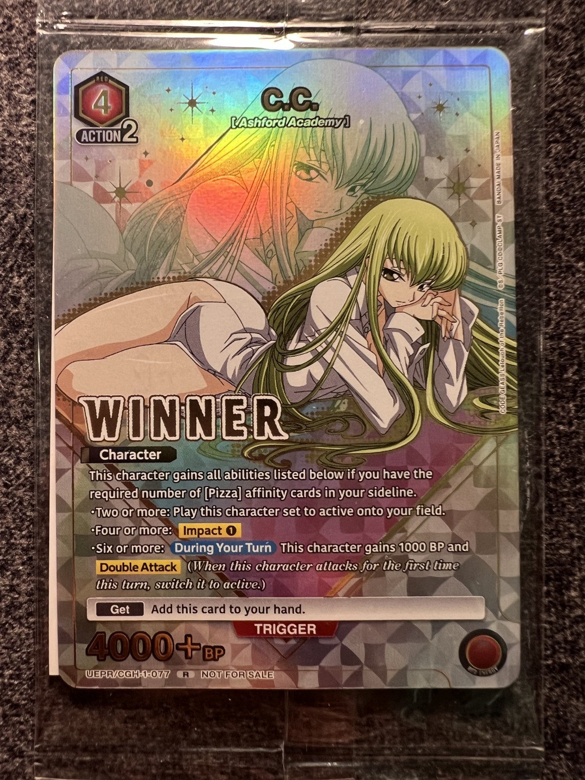 Union Arena C.C. Winner Champion Promo English CGH-1-077 Code Geass NM Sealed