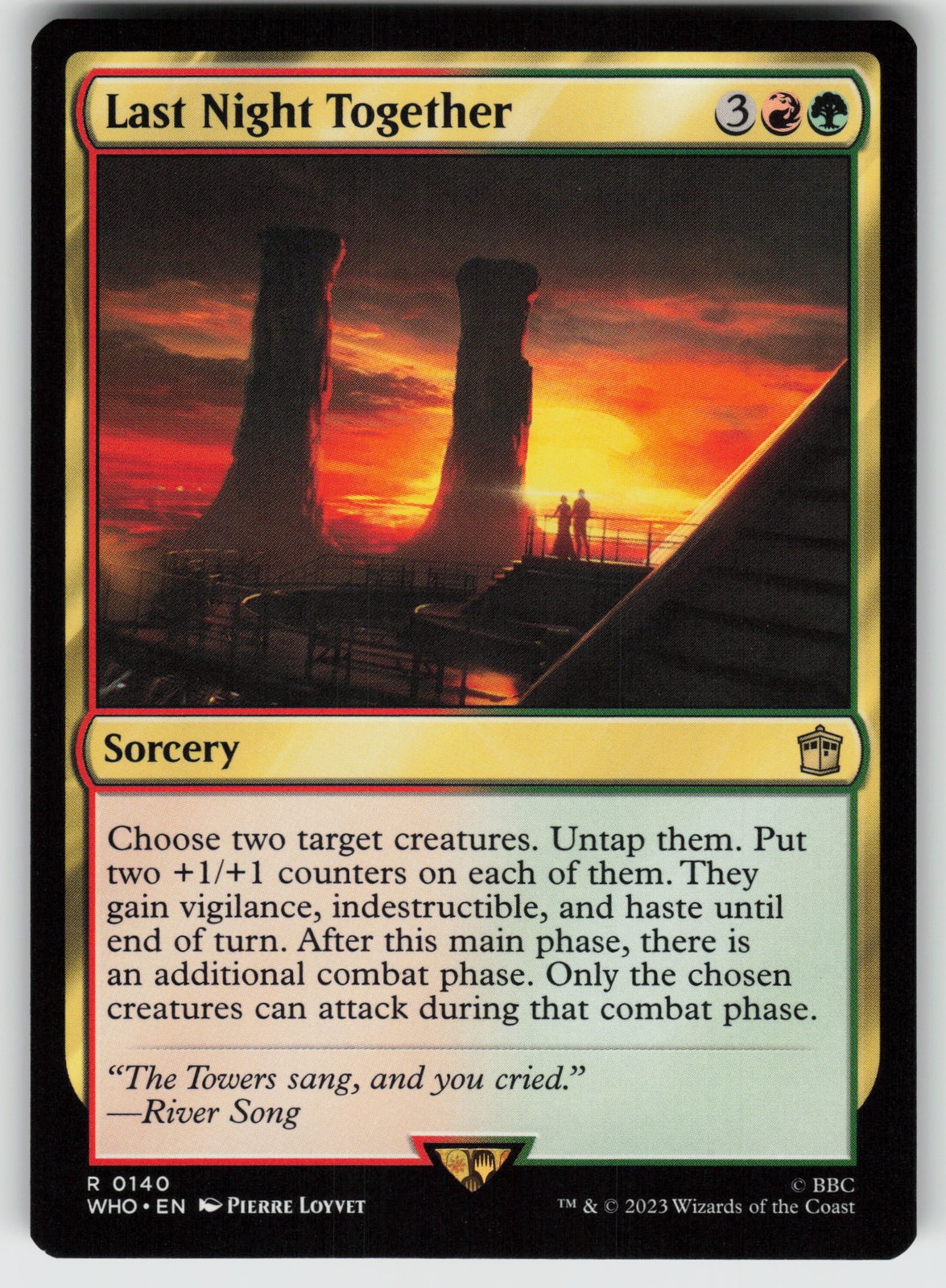 Last Night Together Universes Beyond: Doctor Who 140 R NM MTG