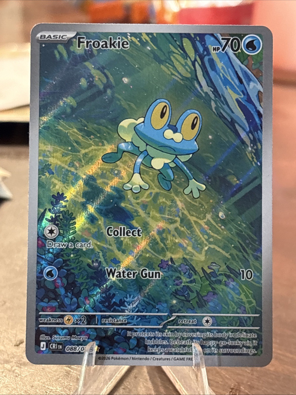 Froakie 088/086 ILLUSTRATION RARE Chaos Rising Pokemon Holo NM 2026