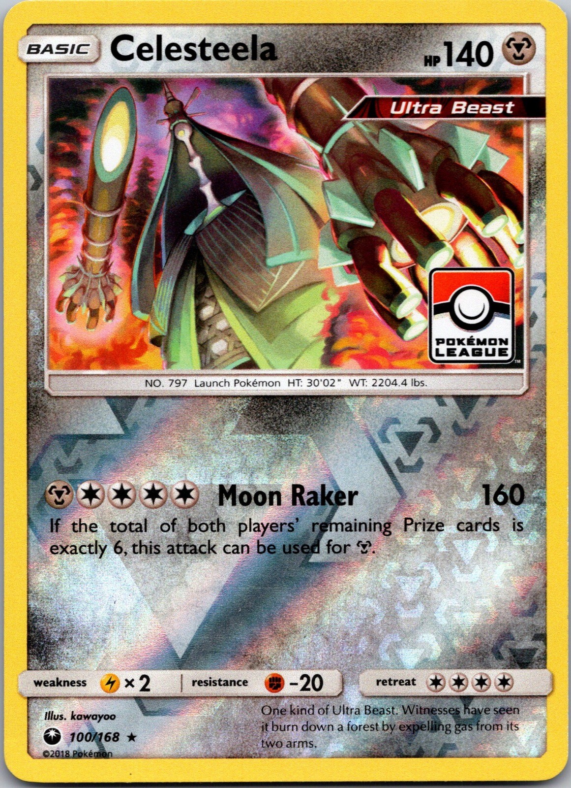 Celesteela – (Pokemon League) Reverse Holo Promo League c-2 100/168 NM