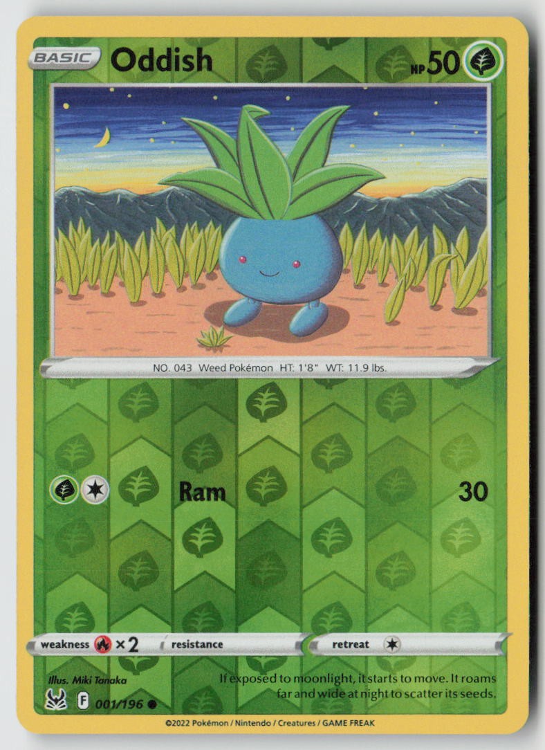Oddish 001/196 – SWSH11: Lost Origin Reverse Holo – PTCG