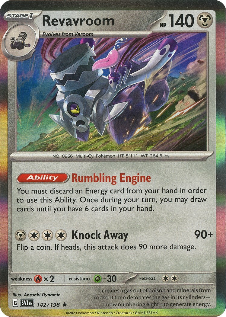 Revavroom Holofoil [SVI – 142/198] LP Pokemon