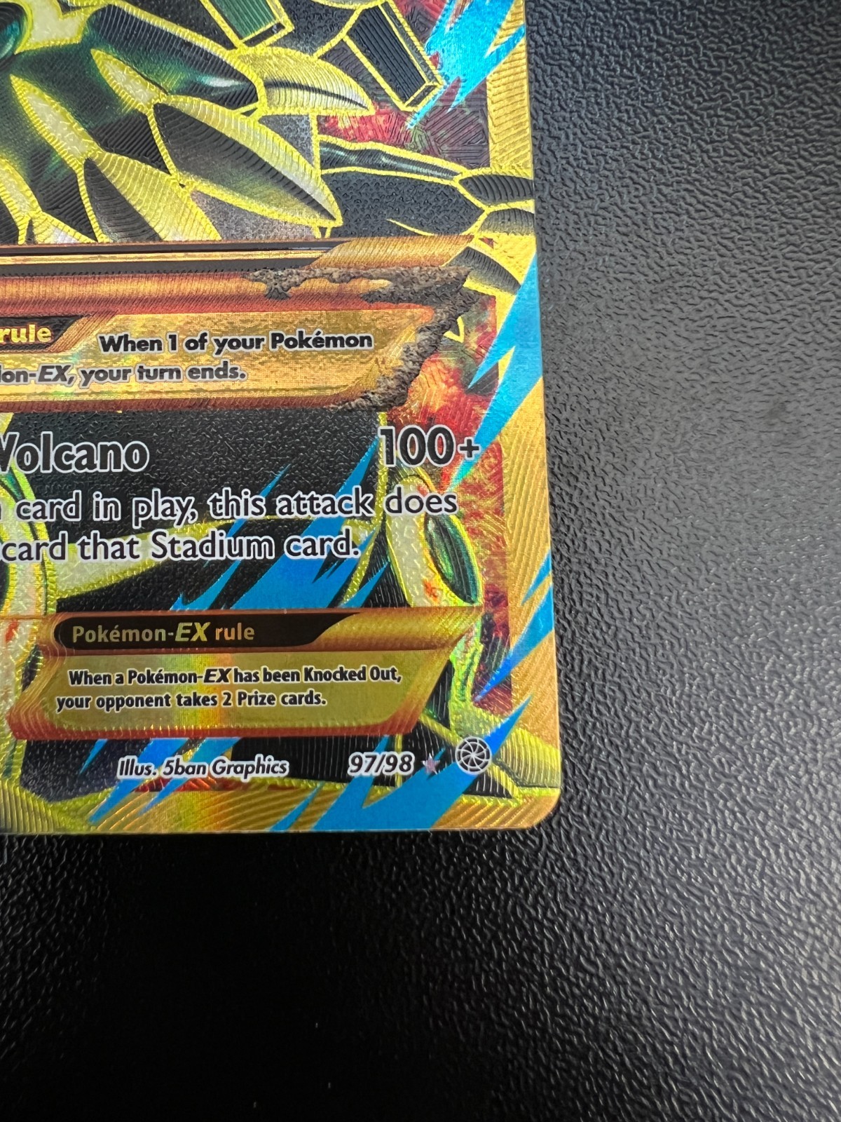 Pokemon Primal Groudon EX 97/98 Ancient Origins Full Art Holo Lightly Played!!