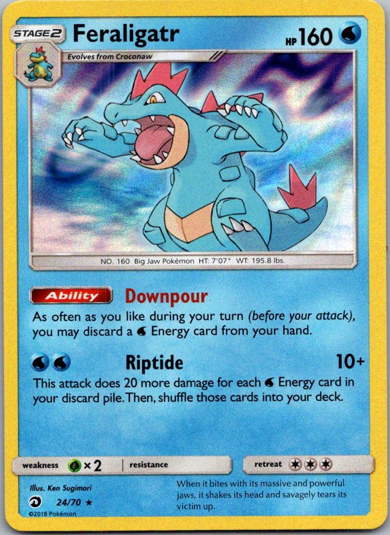 Feraligatr Holo Holo Rare Dragon Majesty 24/70 NM