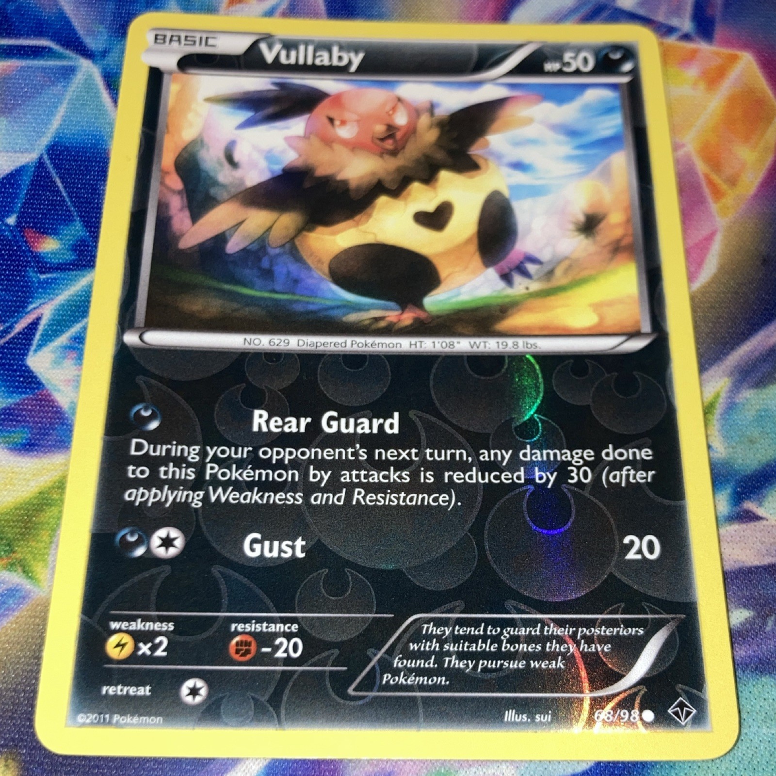 Pokemon TCG Vullaby 68/98 Noble Victories Reverse Holo Common English