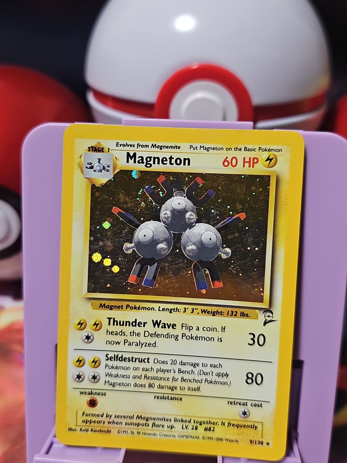Pokemon TCG Magneton 009/102 Base Set Holo Rare MP