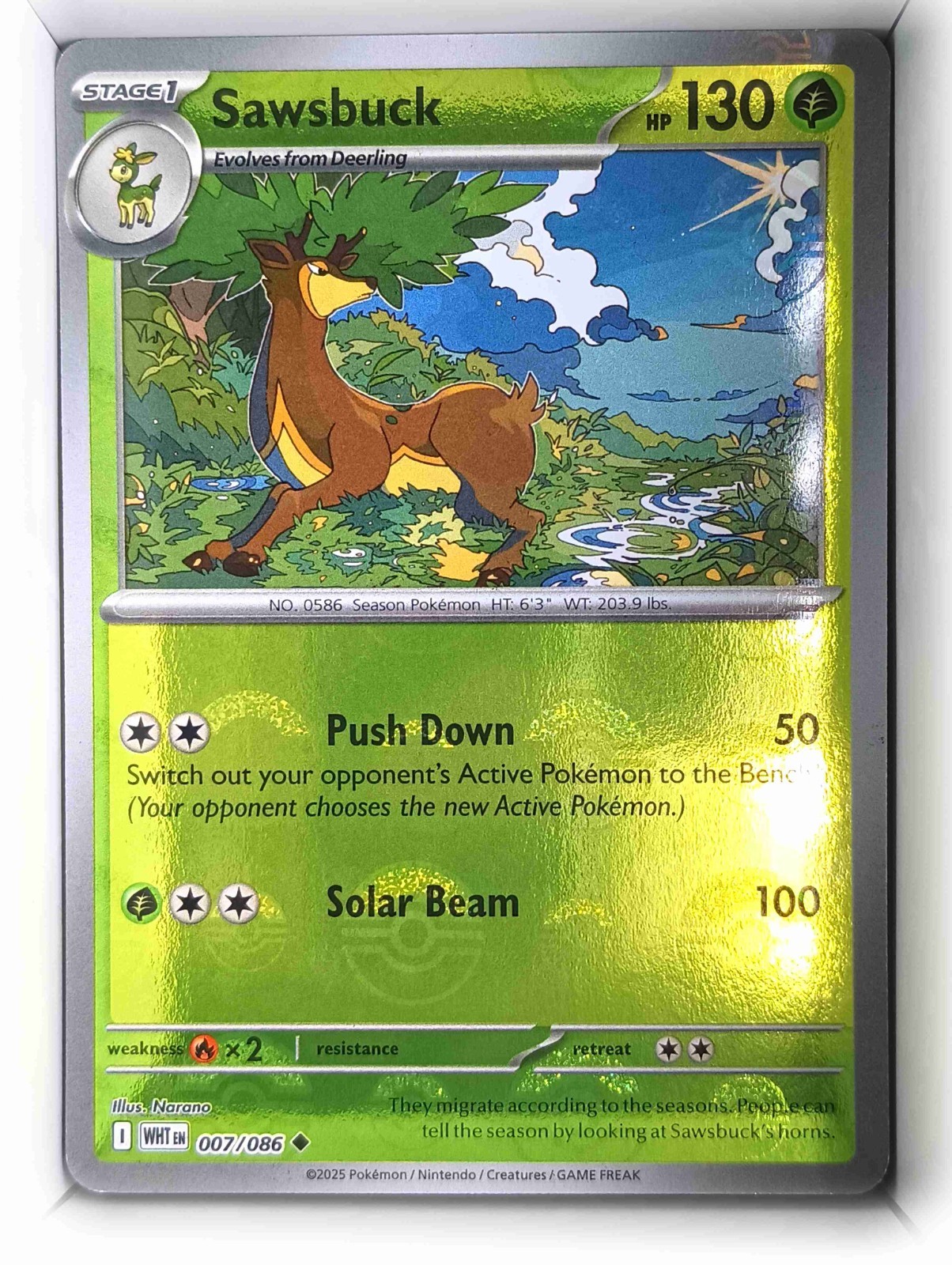 Sawsbuck (Poke Ball Pattern) 007/086 2025 English