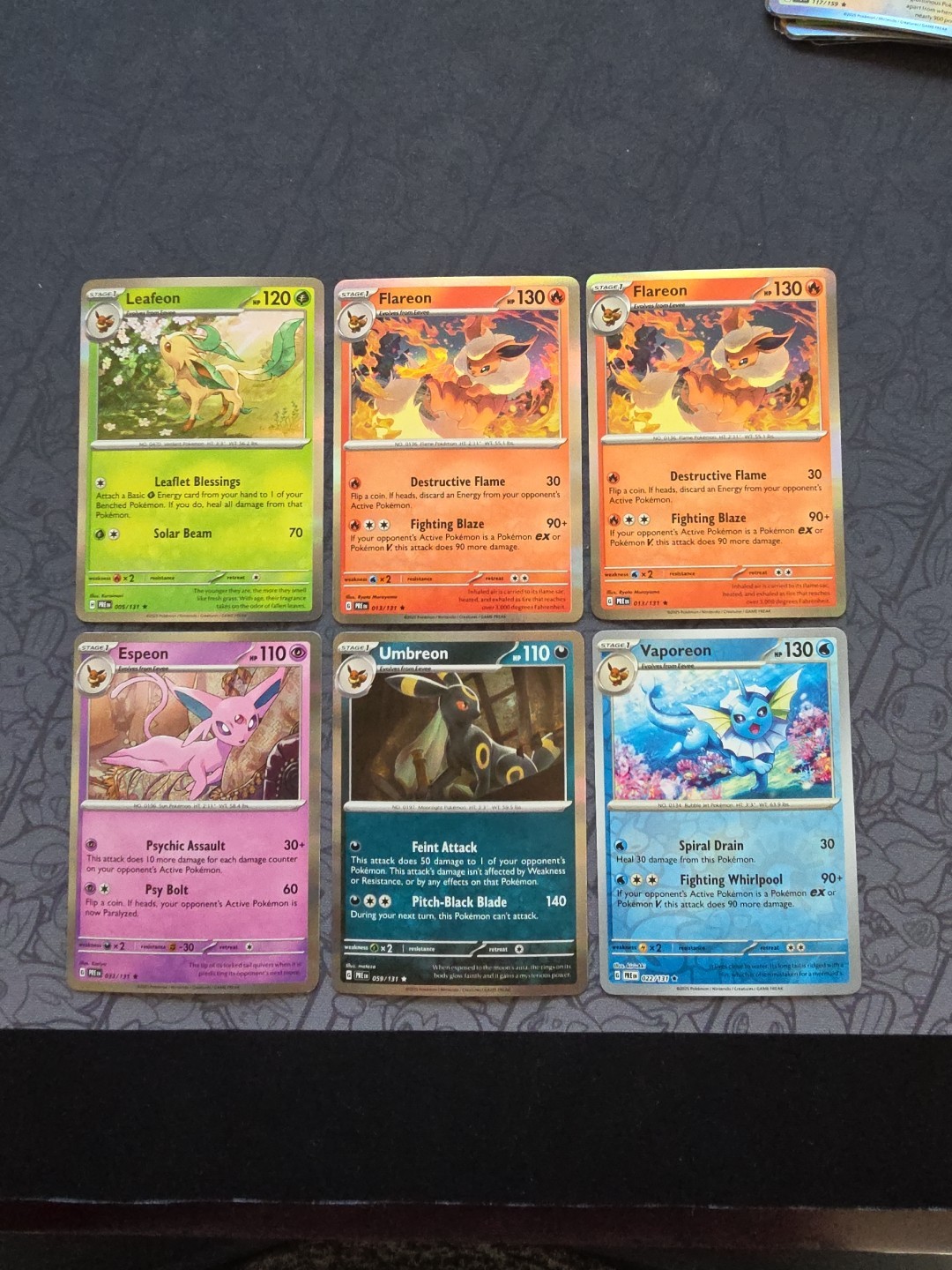 Pokémon: Eeveelution Holo / Rev Promos Prismatic Evolutions 2025 – LP+ – I216