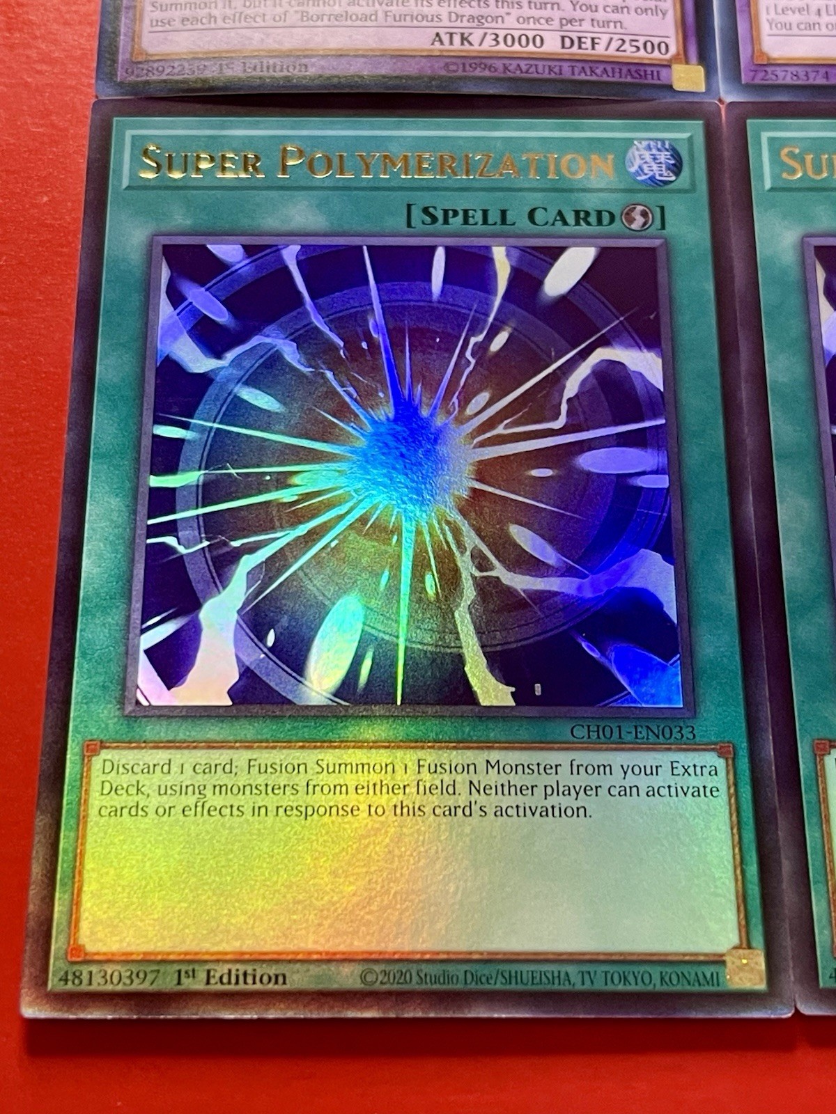 3x Super Polymerization + Borreload Furious Dragon + Dragonlord + Khaos |YuGiOh!