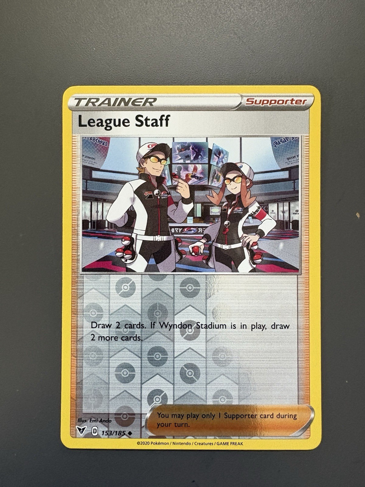 League Staff 153/185 Vivid Voltage Uncommon Reverse Holo Pokemon