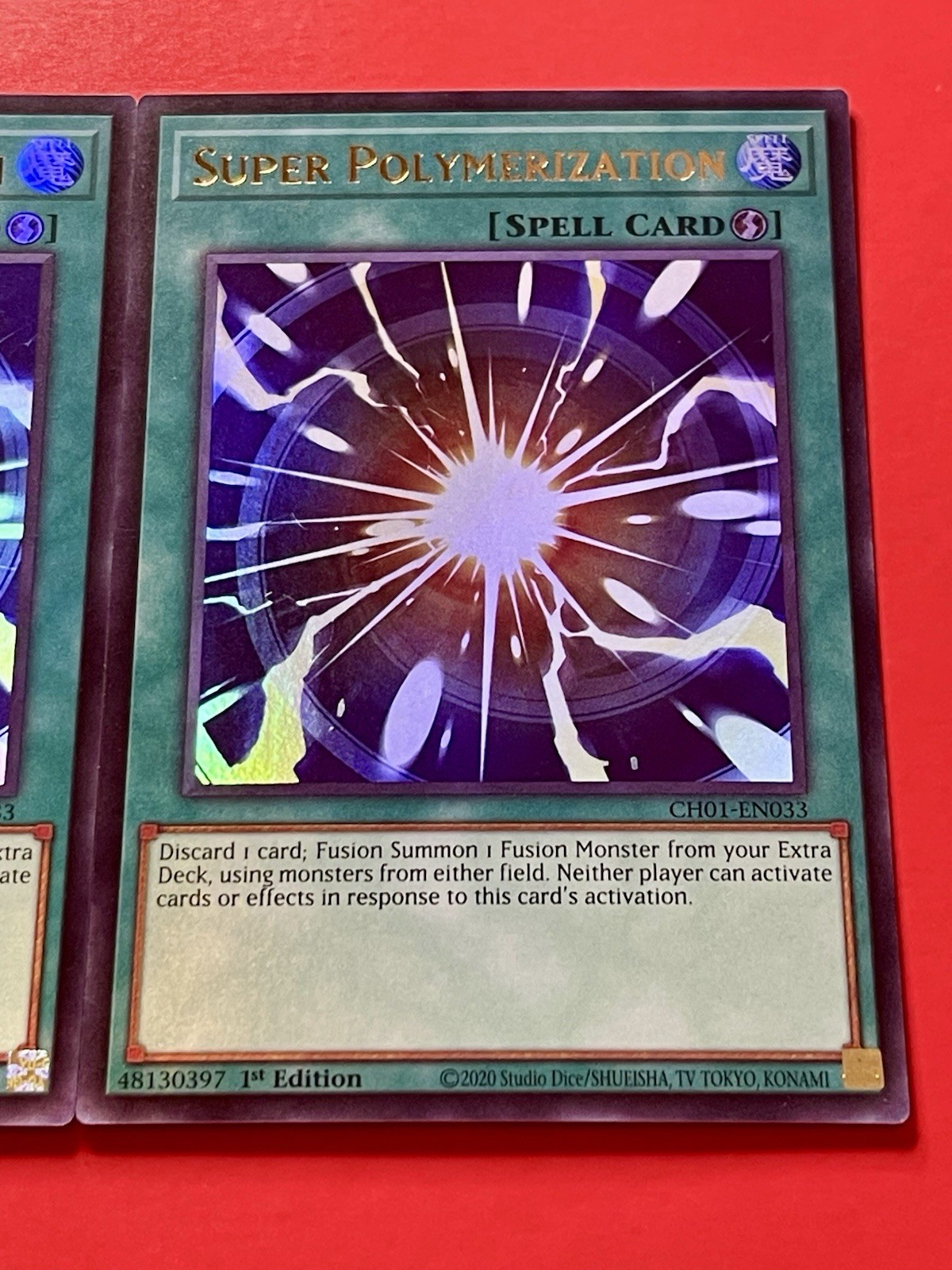 3x Super Polymerization | CH01-EN033 | Ultra Rare | NM | 1st Edition | YuGiOh!