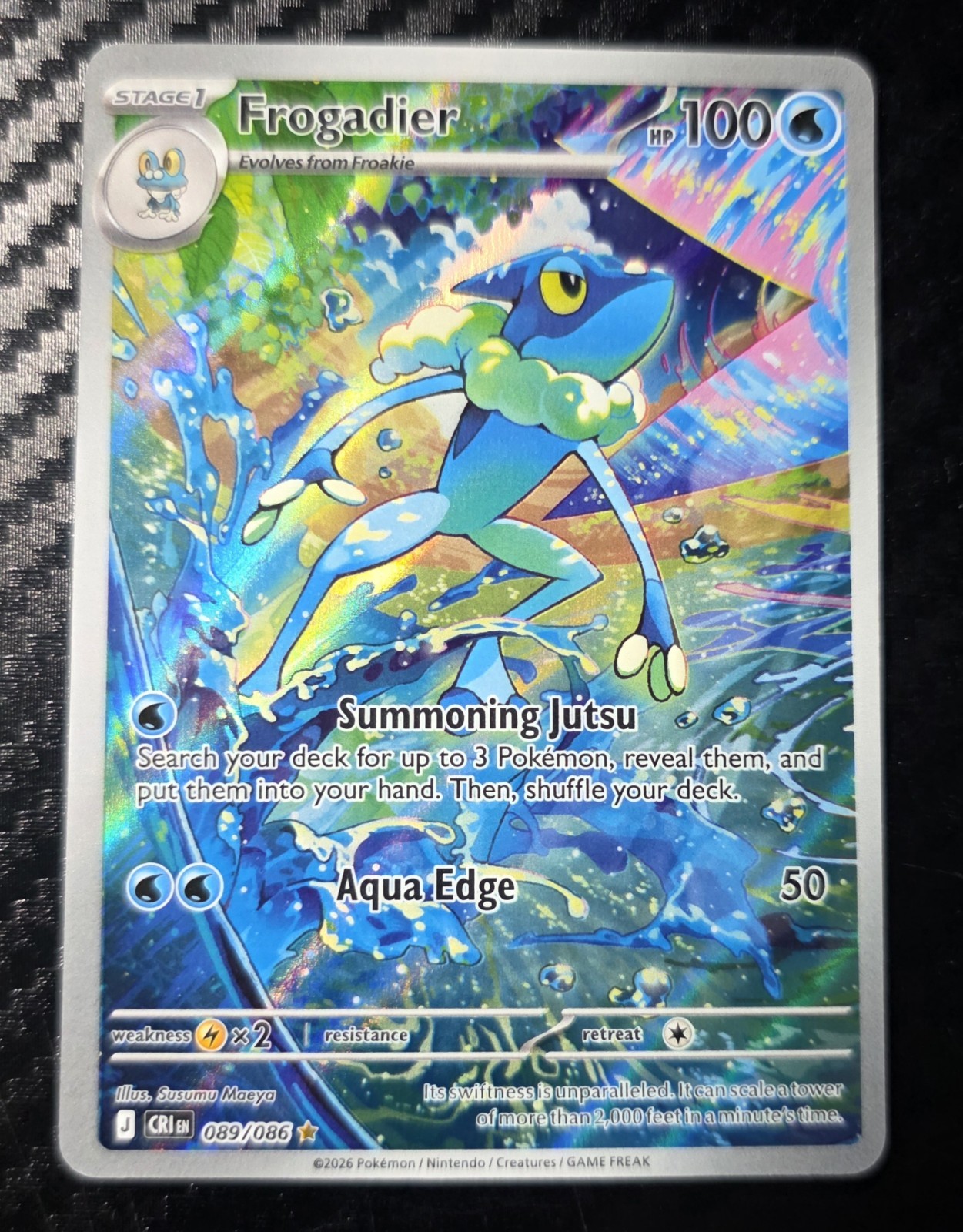 Pokémon Frogadier 089/086 Chaos Rising Holo