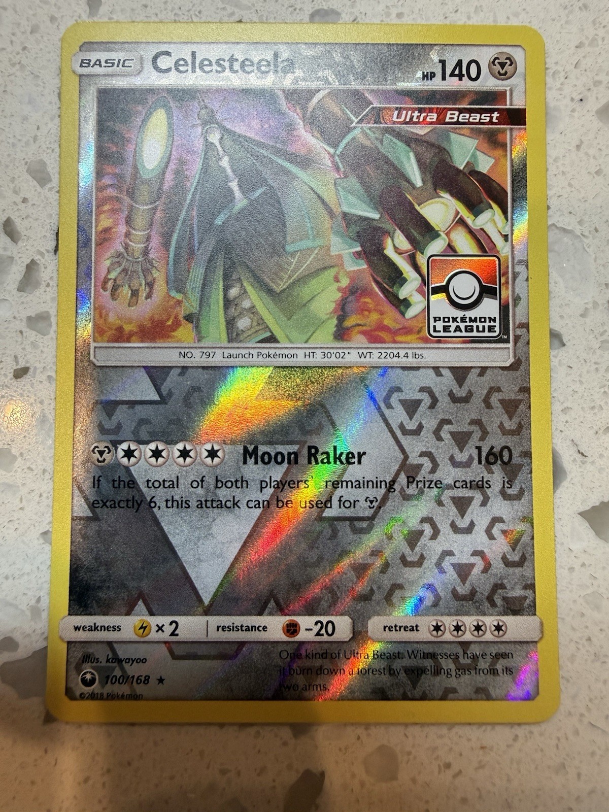Celesteela 100/168 Sm-Celestial Storm Reverse Holo