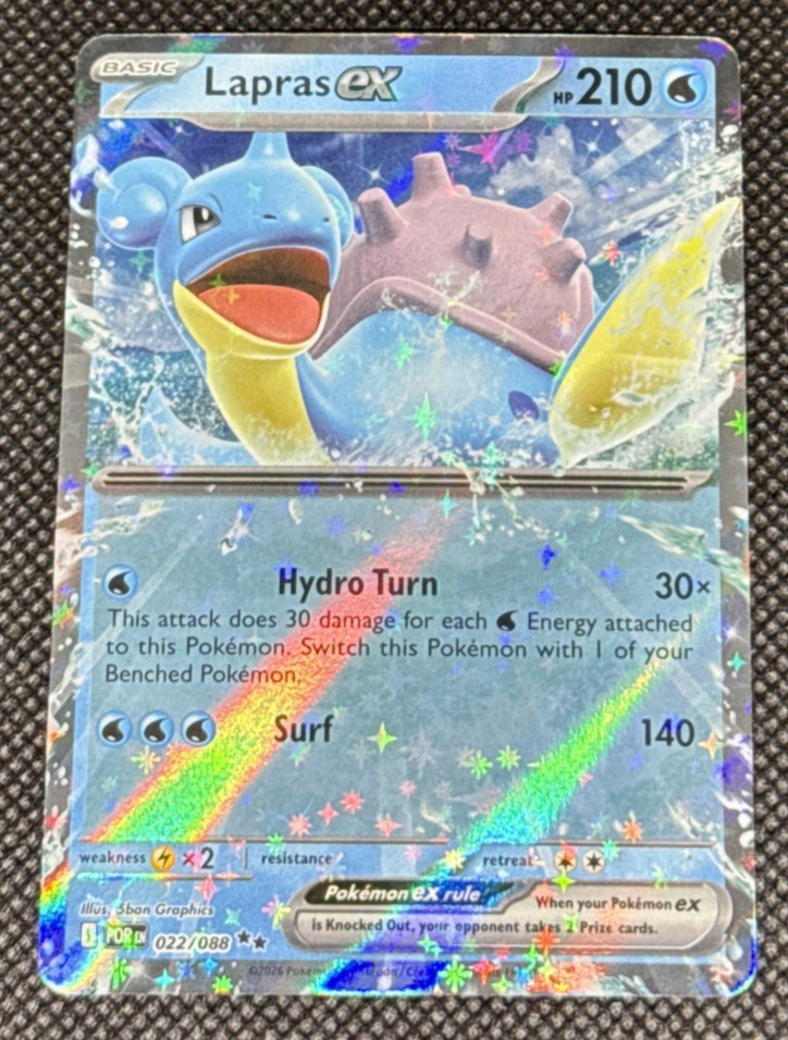 Pokemon TCG – Lapras ex 022/088 Me03: Perfect Order Holo NM