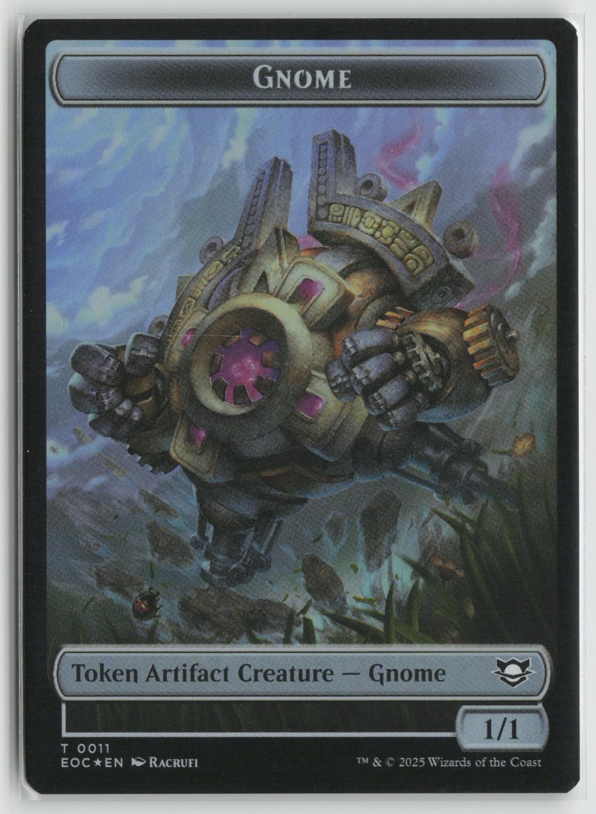 Elemental (0008) // Gnome Double-Sided Token LP Foil 8 // 11 EOE MTG