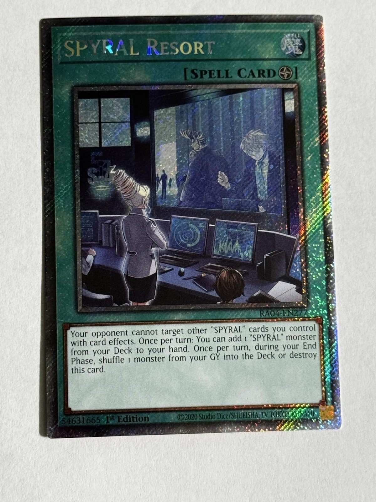 YuGiOh SPYRAL Resort RA04-EN277 Quarter Century Secret Rare 1st Edition