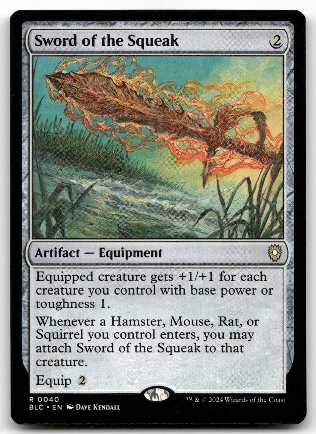 Sword of the Squeak #40 (NM) Bloomburrow BLC Magic MTG