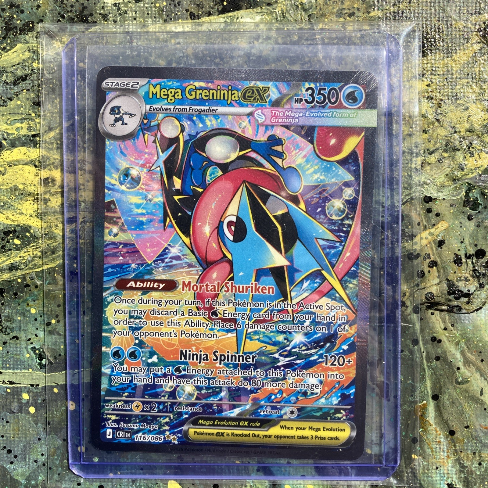 Mega Greninja EX SIR 116/086 Chaos Rising | Pokemon TCG English