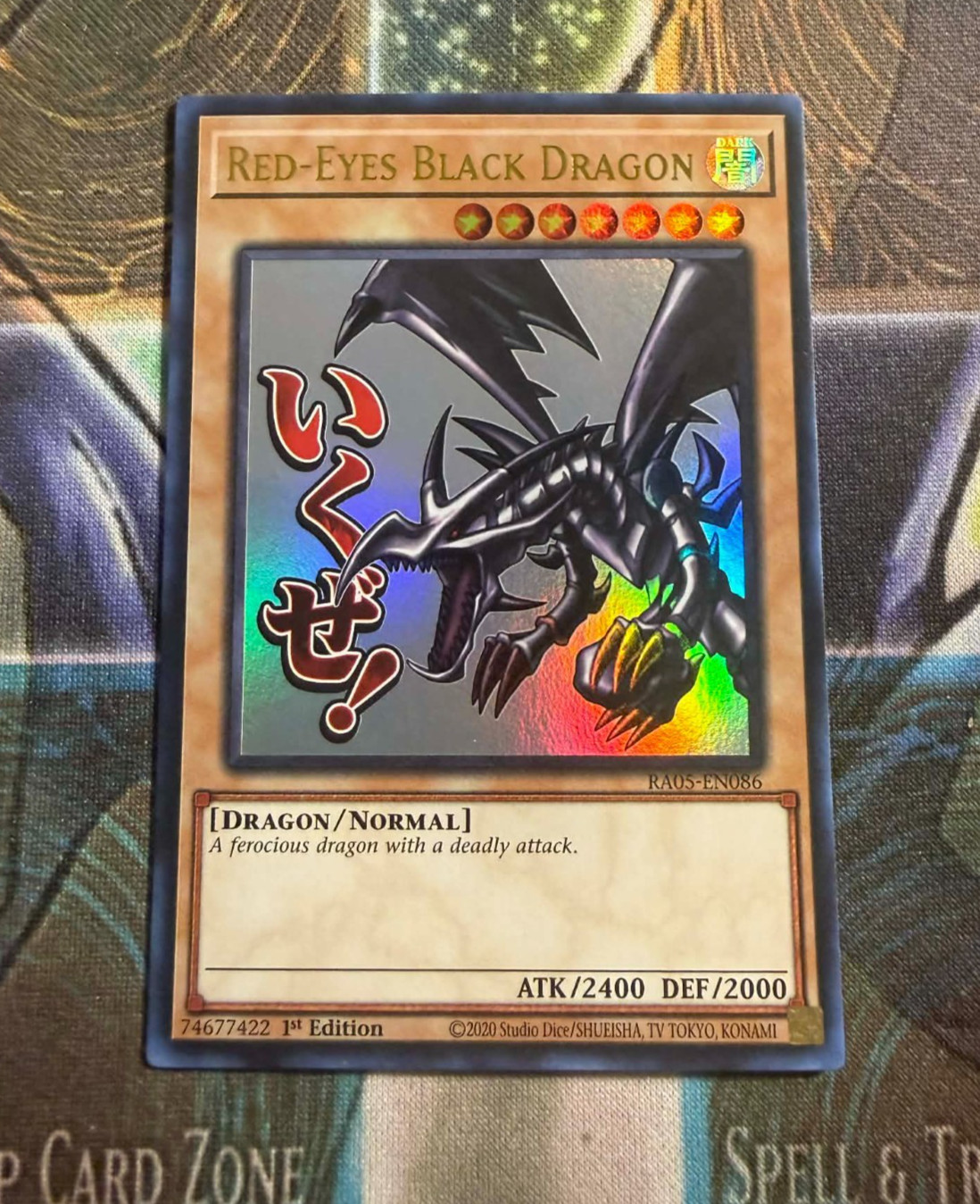 * RED-EYES BLACK DRAGON * 🔥 ULTRA RARE HOLOGRAPHIC (1ST EDITION) 🔥 YUGIOH!