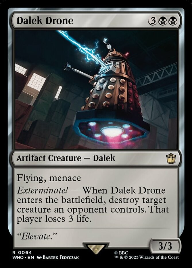 x1 Dalek Drone – Foil R MTG Universes Beyond: Doctor Who M/NM, English