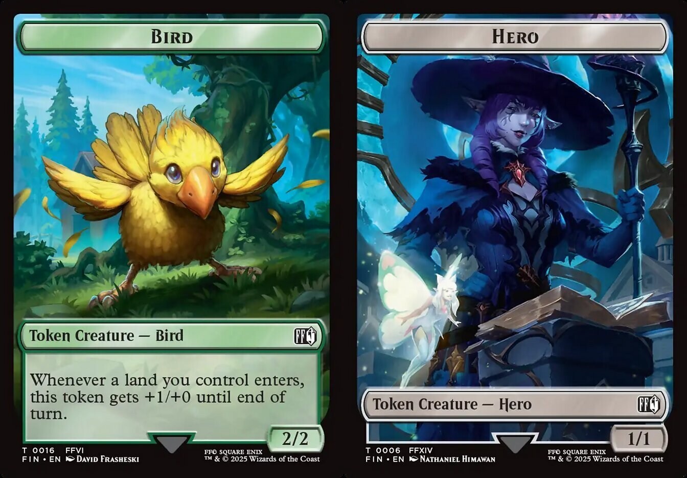 MTG Final Fantasy TOKEN Bird #0016 Hero (((#0006))) PLAYSET 4X X4