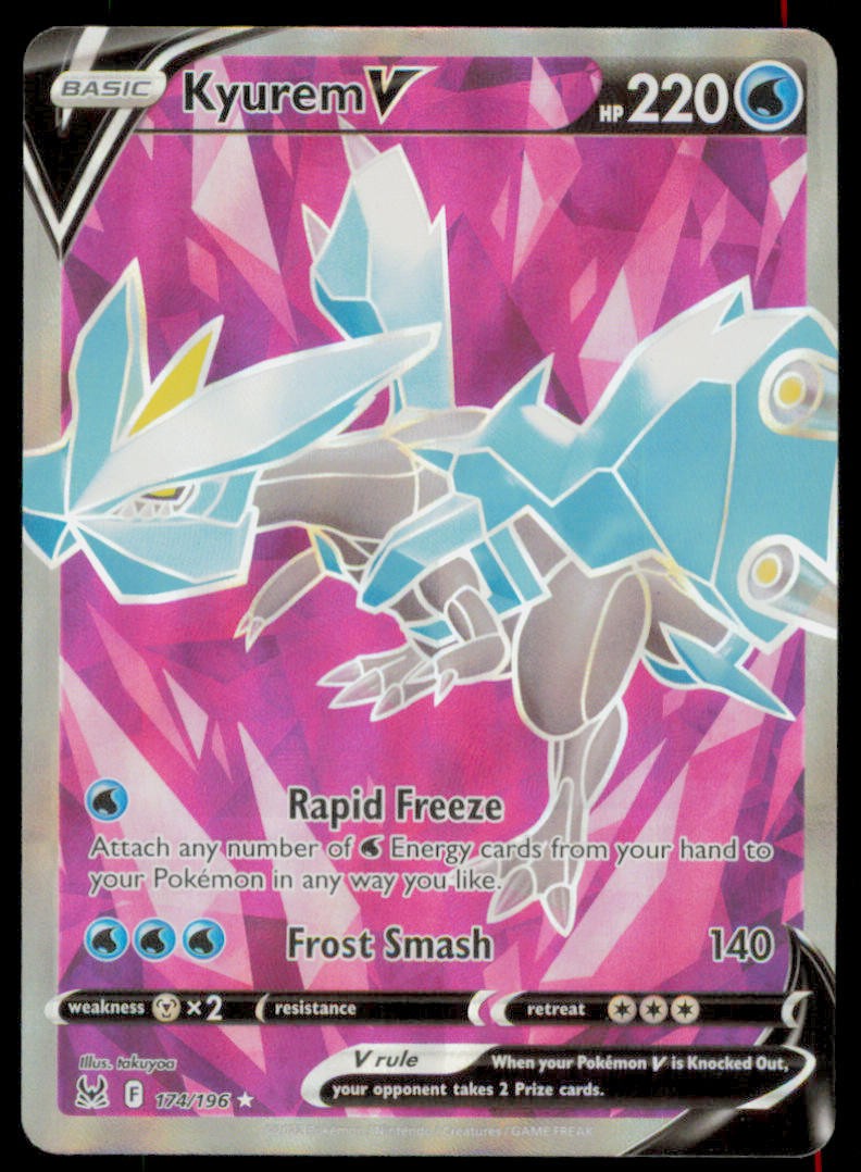 Kyurem V 174/196 Ultra Rare Lost Origin Pokemon Holo Near Mint