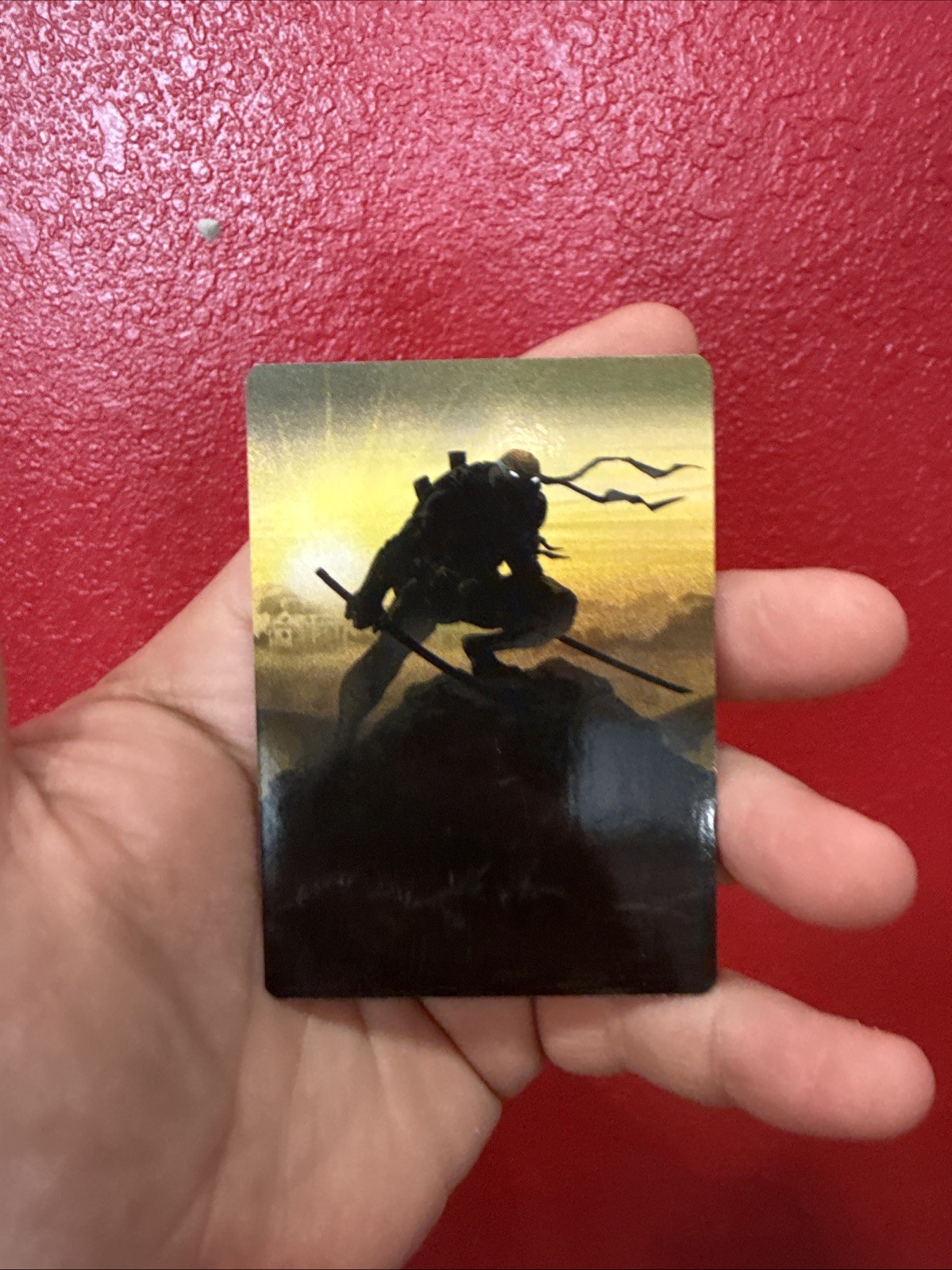 TMNT MTG Leonardo, Sewer Samurai Art Card (20/54) Art Series NM