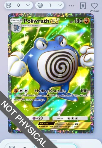 Pokemon TCG POCKET – Poliwrath 2⭐ Secluded Springs, English