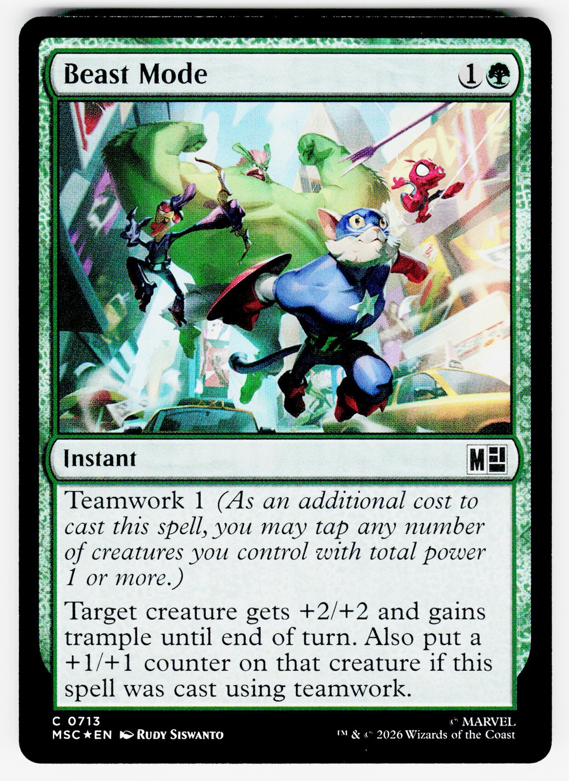 Commander: Marvel Super Heroes #713 Beast Mode