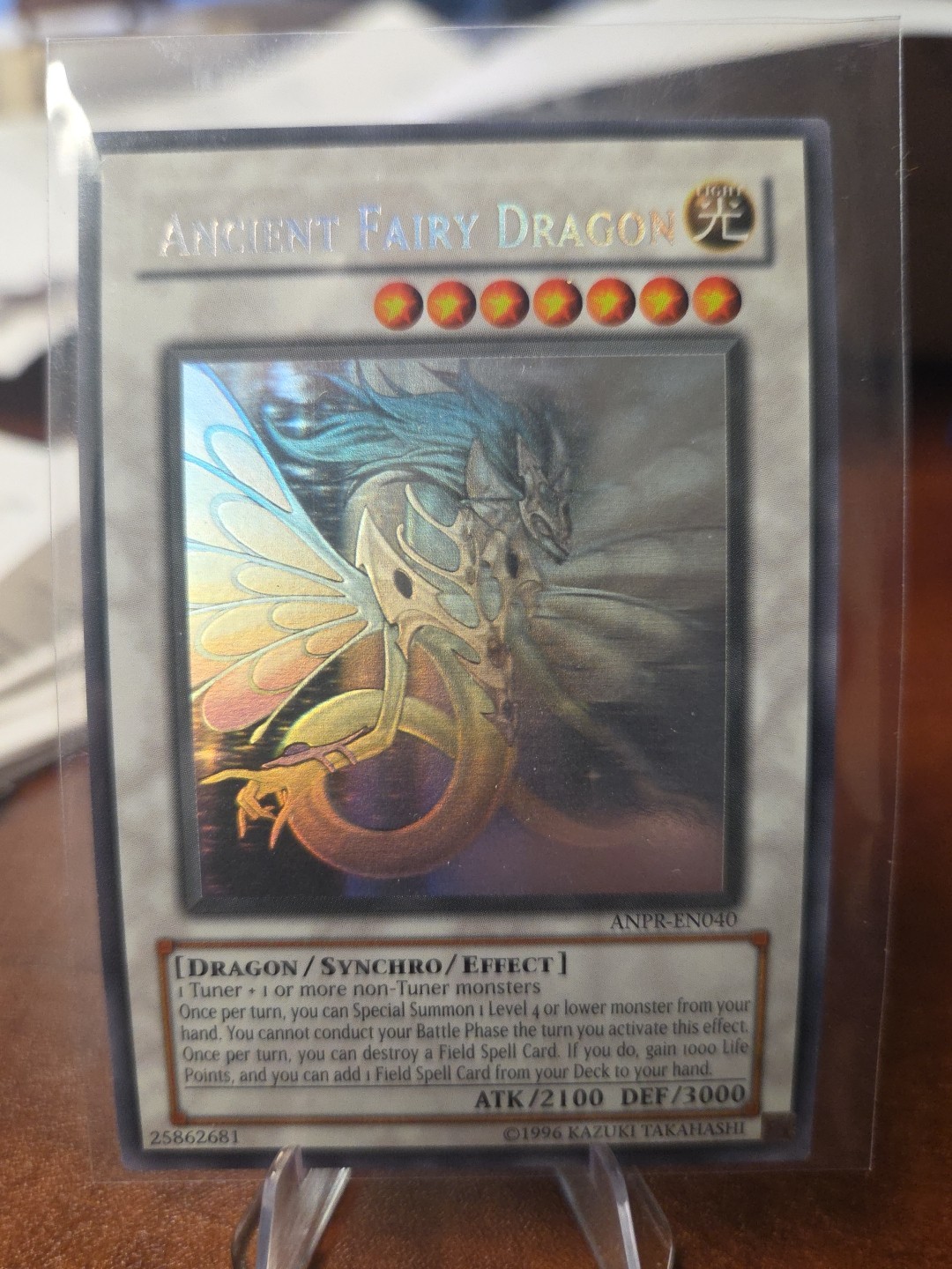 Ancient Fairy Dragon ANPR-EN040 Ghost Rare Unlimited Edition Yugioh NM-LP