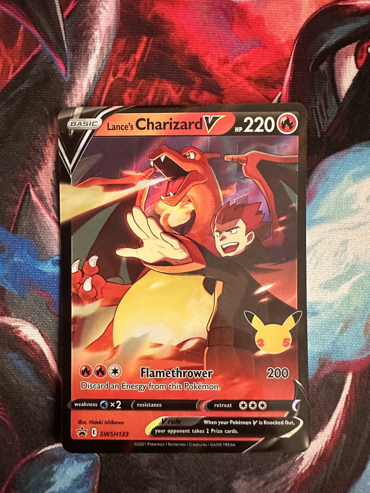 Pokémon Lance’s Charizard V Promo SWSH133 SWSH: Sword & Shield Promo Cards NM
