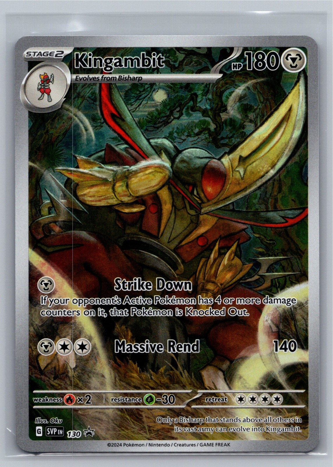 Kingambit 130 Promo SV: Scarlet & Violet Promo Cards Pokemon Holofoil NM