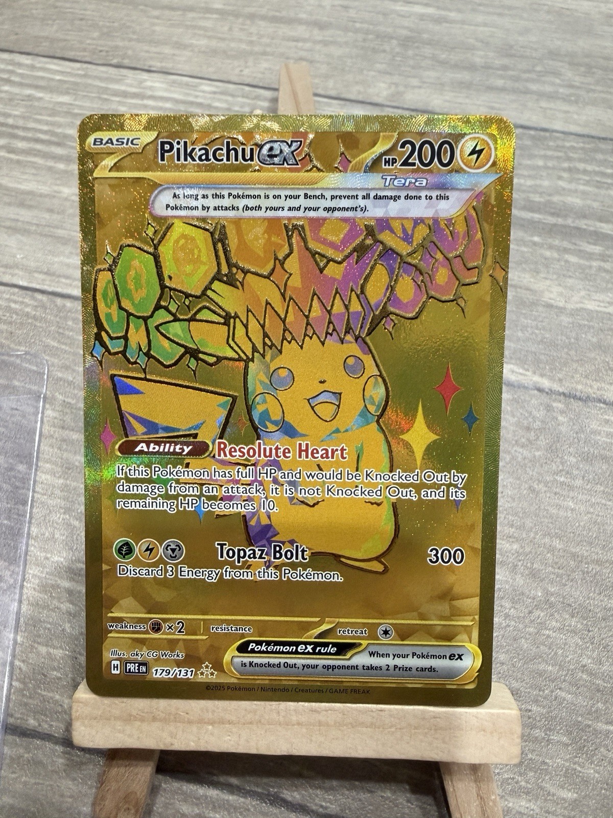 Pokemon TCG New Set Pikachu 247/191 Hyper Rare Gold Card Surging Sparks