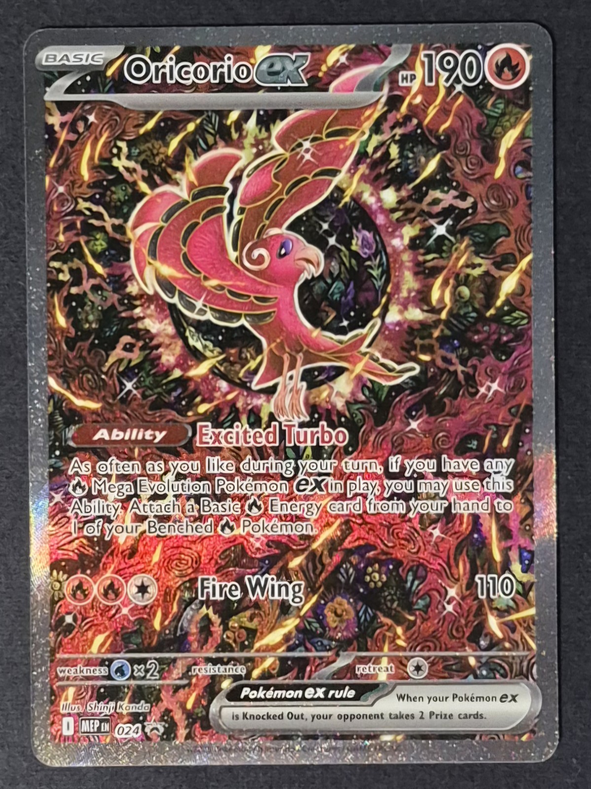 Oricorio ex 024 Me: Mega Evolution Promo Holo