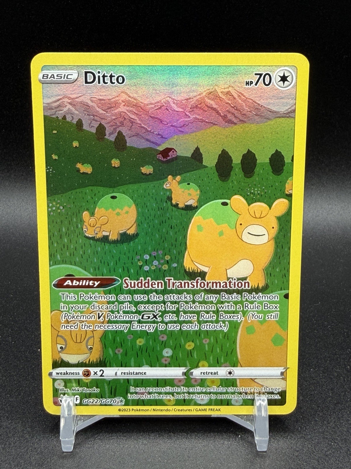 Ditto GG22/GG70 Crown Zenith: Galarian Gallery Holo NM Pokemon TCG