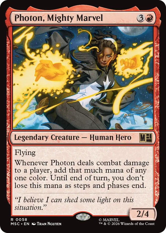 x1 Photon, Mighty Marvel R MTG Commander: Marvel Super Heroes M/NM, English