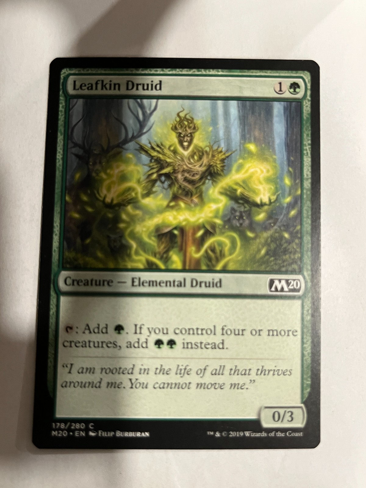 Leafkin Druid – 2020 Core Set M20 – Magic the Gathering MTG Nice!