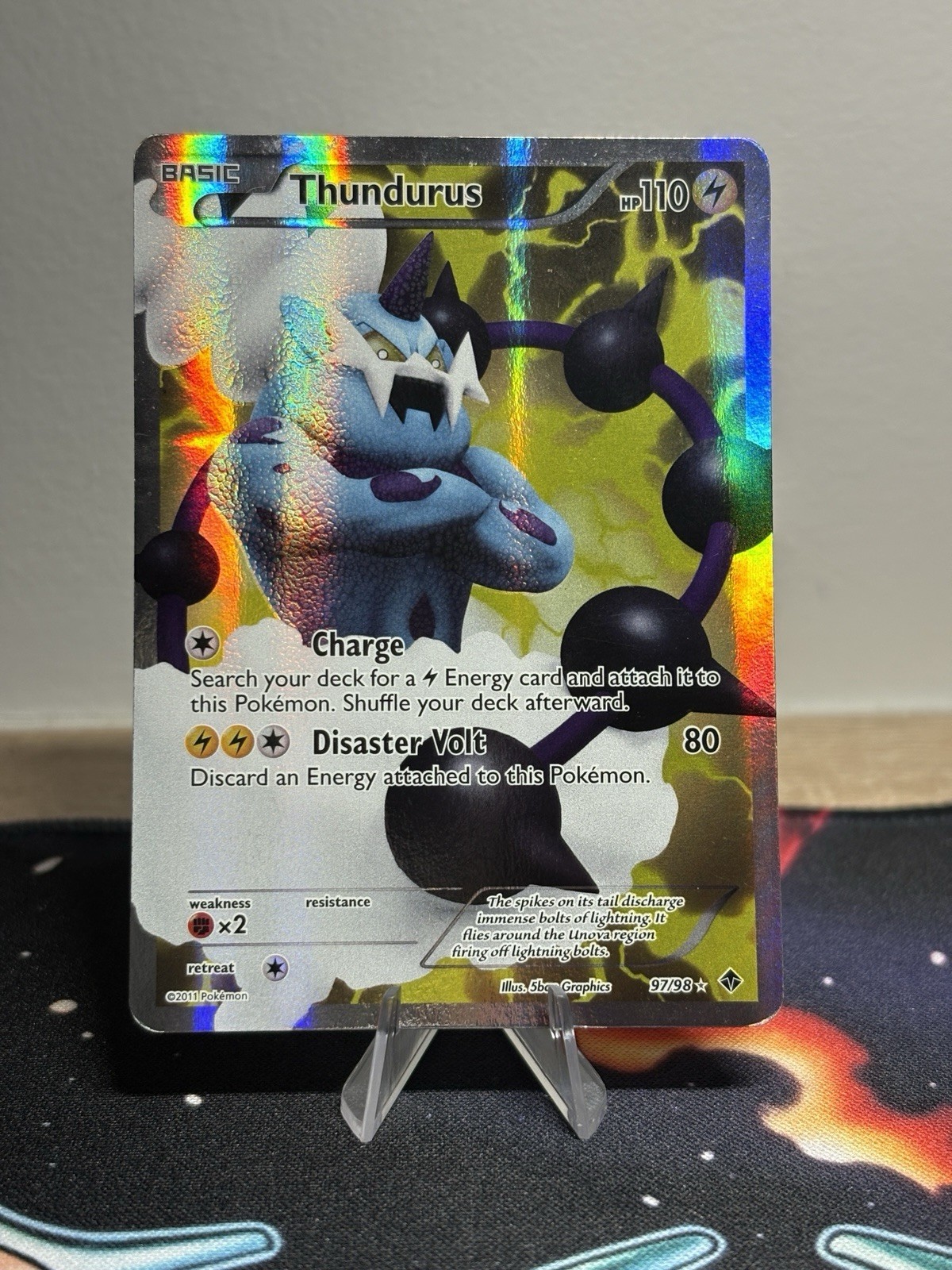 Thundurus 97/98 Emerging Powers Full Art Ultra Rare Pokémon Card MP